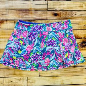 Luxletic Aila Skort in Turtle Wave Lilly Pulitzer Tennis Golf Athletic Skirt L